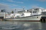 ID 6915 GOLDEN BEAR (1989/12517grt/IMO 8834407, ex-USNS. MAURY) a training ship operated by the Cailfornia Maritime Academy, alongside in Auckland, NZ.
She last visited Auckland in July 2002.